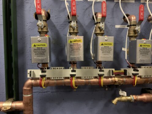 QCB valve control connected to heating.